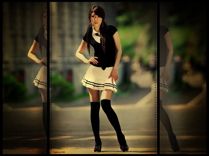 woman in school uniform
