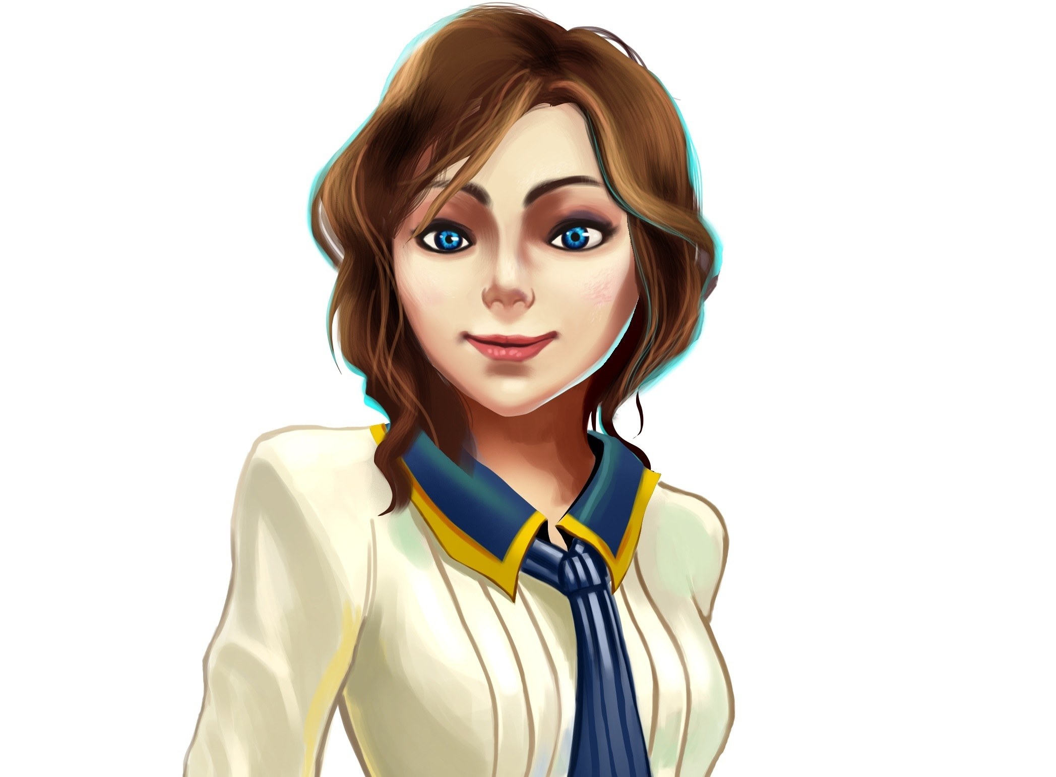 woman in school uniform