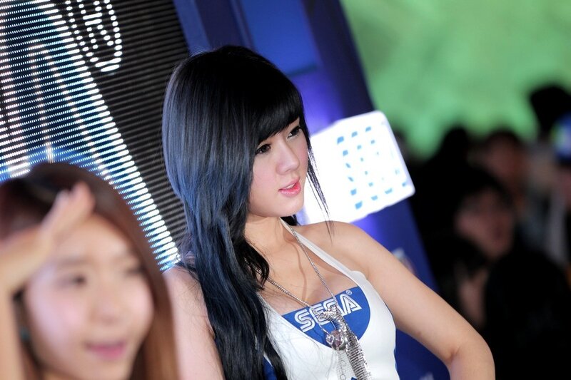 Woman in SEGA uniform at event