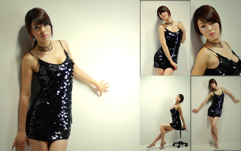 woman in sequin dress