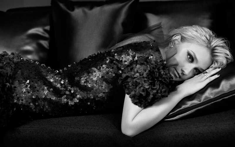 Woman in Sequin Dress — Black, Dramatic, Photograph, Pillow