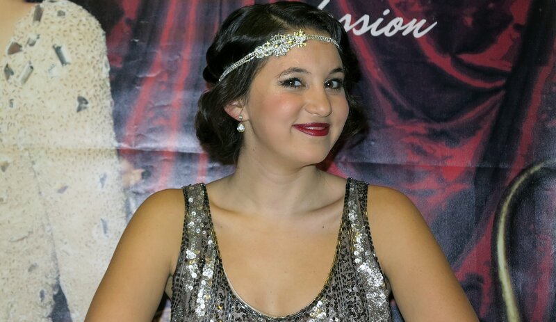 Woman in Sequin Dress — Silver, Formal
