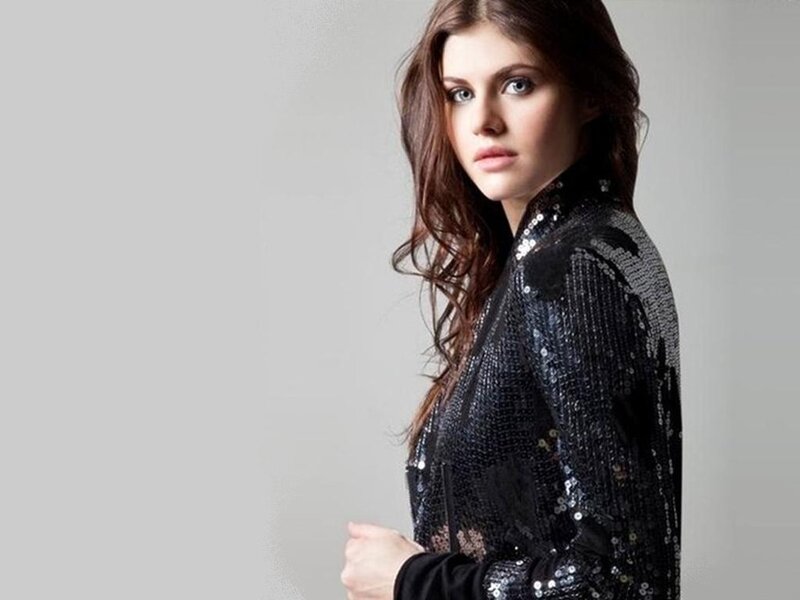 Woman in Sequin Jacket — Black, Serious