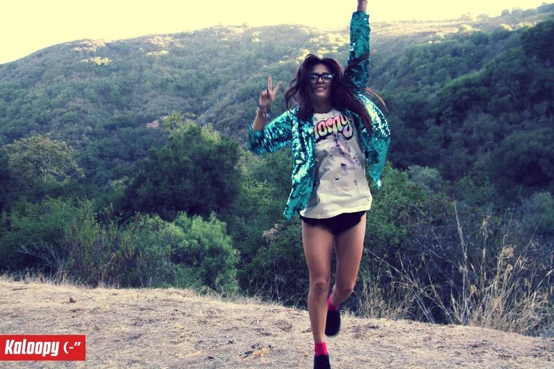 Woman in Sequin Jacket — Green, Energetic