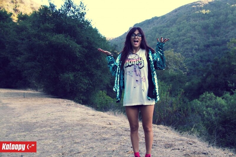 Woman in Sequin Jacket — Green, Outdoor