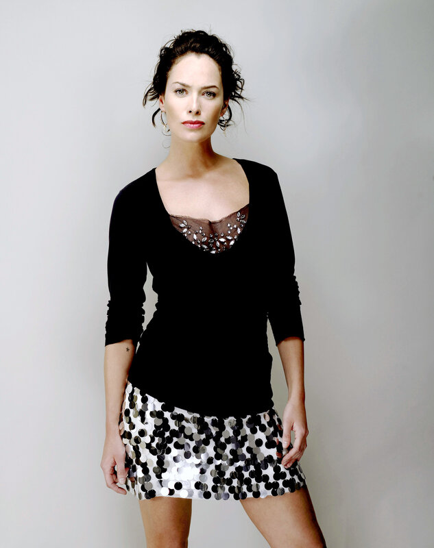 woman in sequin skirt
