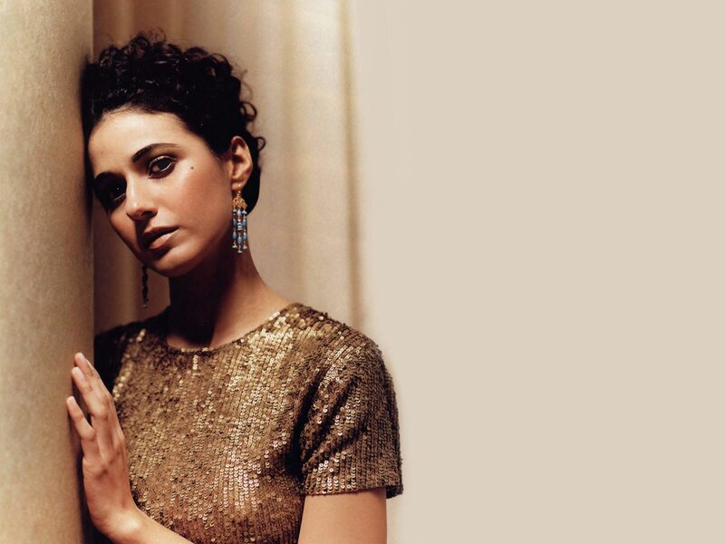Woman in Sequin Top — Gold, Dramatic, Photograph