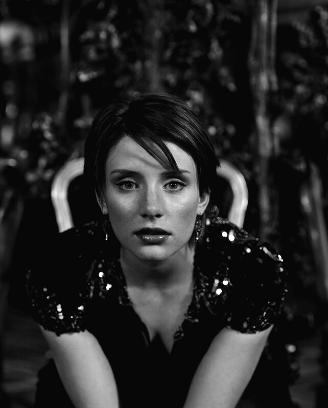 woman in sequined dress