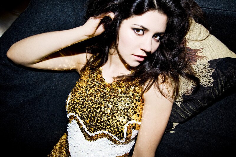 woman in sequined dress