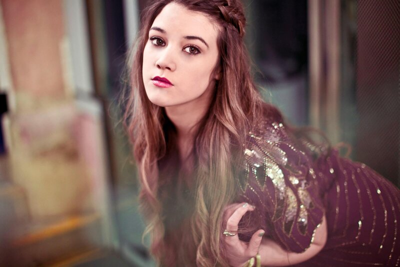 woman in sequined dress