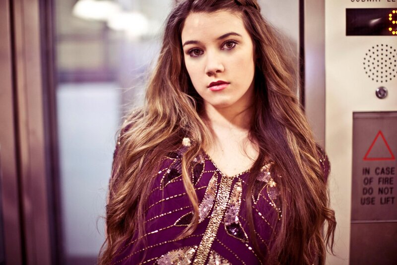 woman in sequined dress