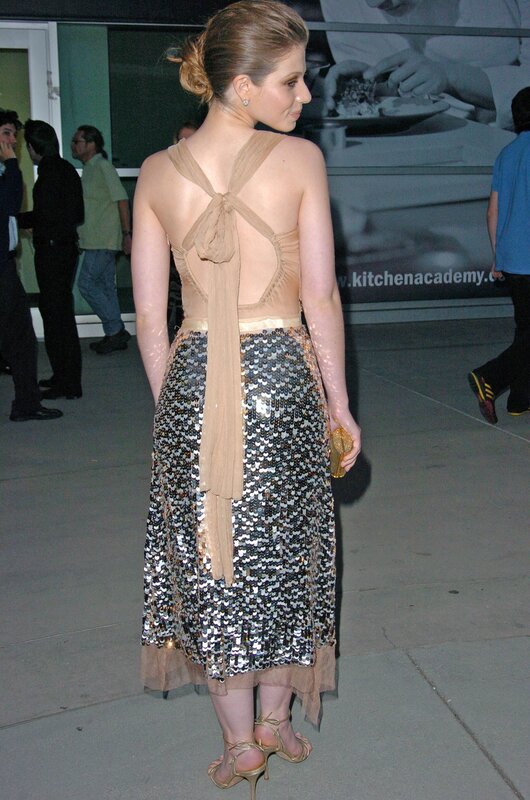 woman in sequined dress