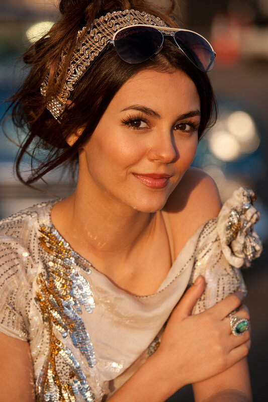 woman in sequined dress