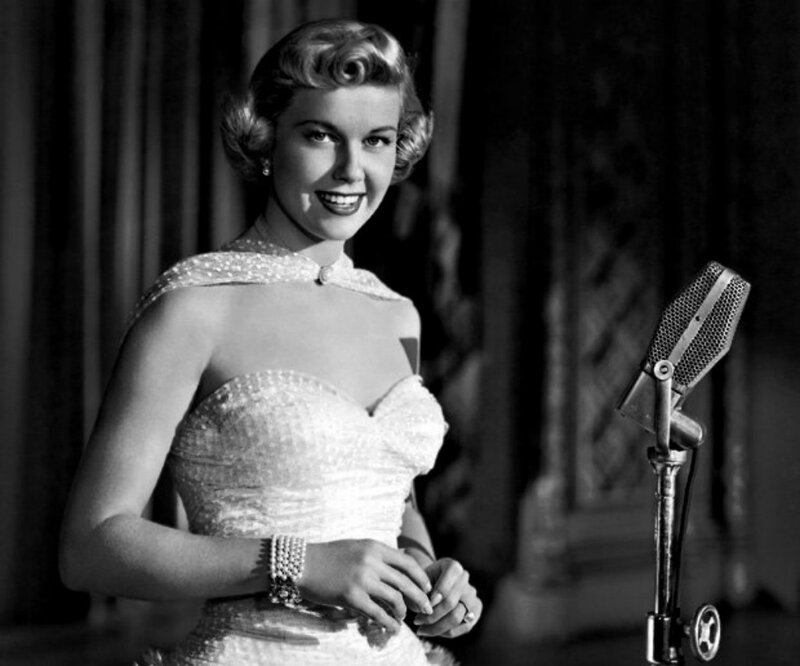 Woman in Sequined Dress — Black, Confident, Photograph, Microphone
