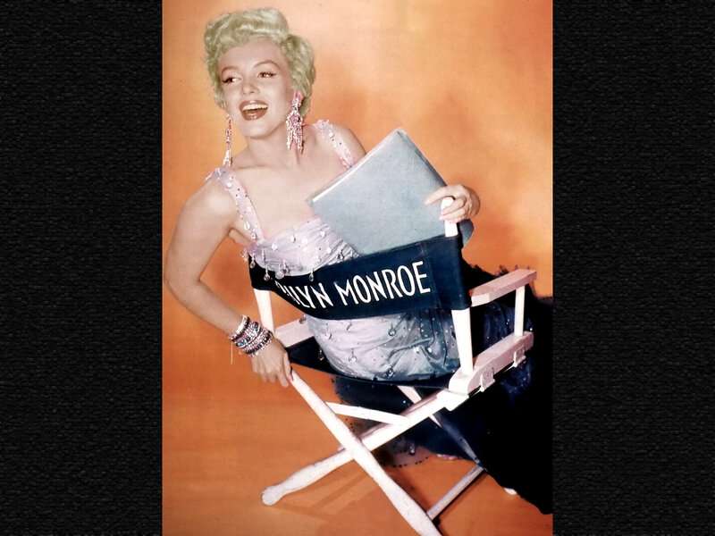 Woman in Sequined Dress — Orange