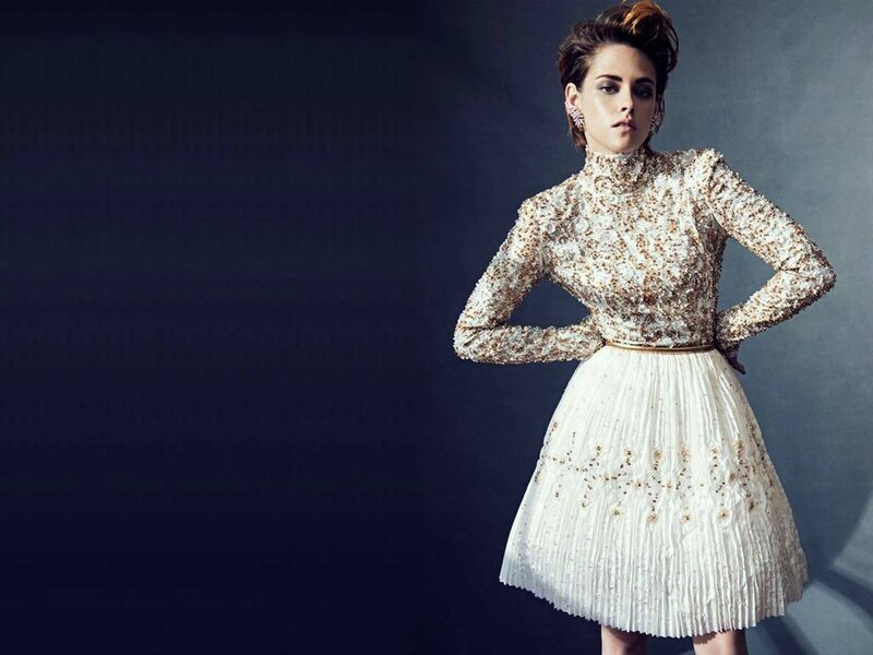 Woman in Sequined Dress — White, Dramatic, Photograph, Earrings