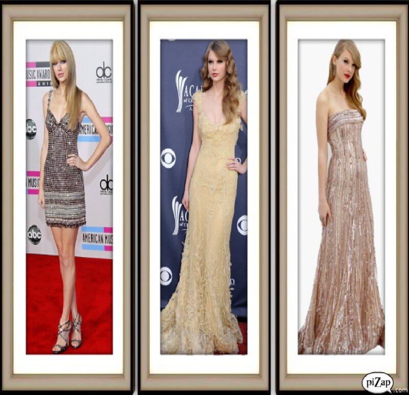 Woman in Sequined Dresses