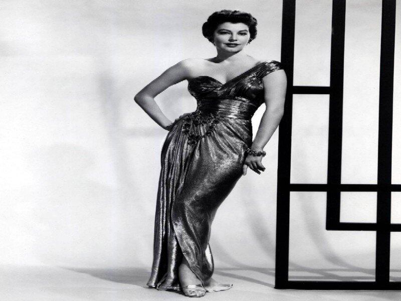 Woman in Sequined Gown — Black