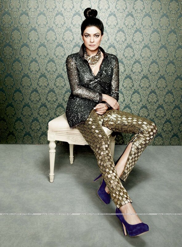 woman in sequined outfit