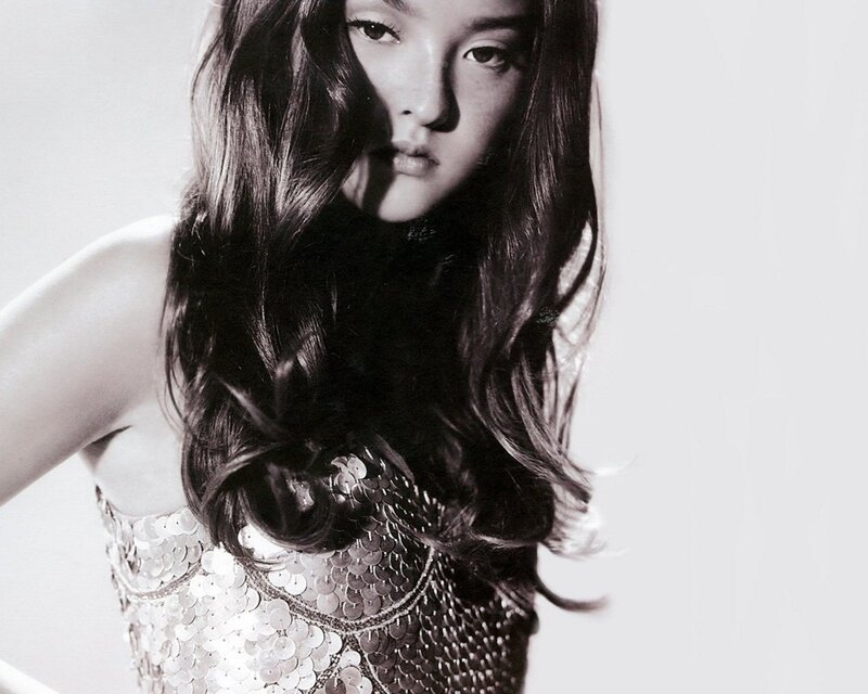 woman in sequined top