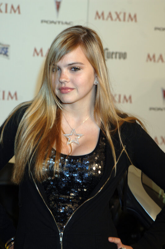 woman in sequined top at event
