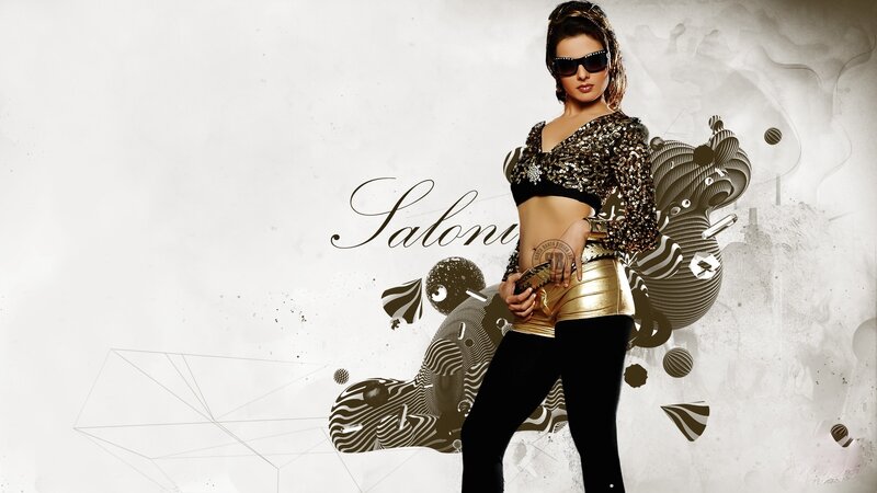 Woman in Sequined Top — Black, Confident