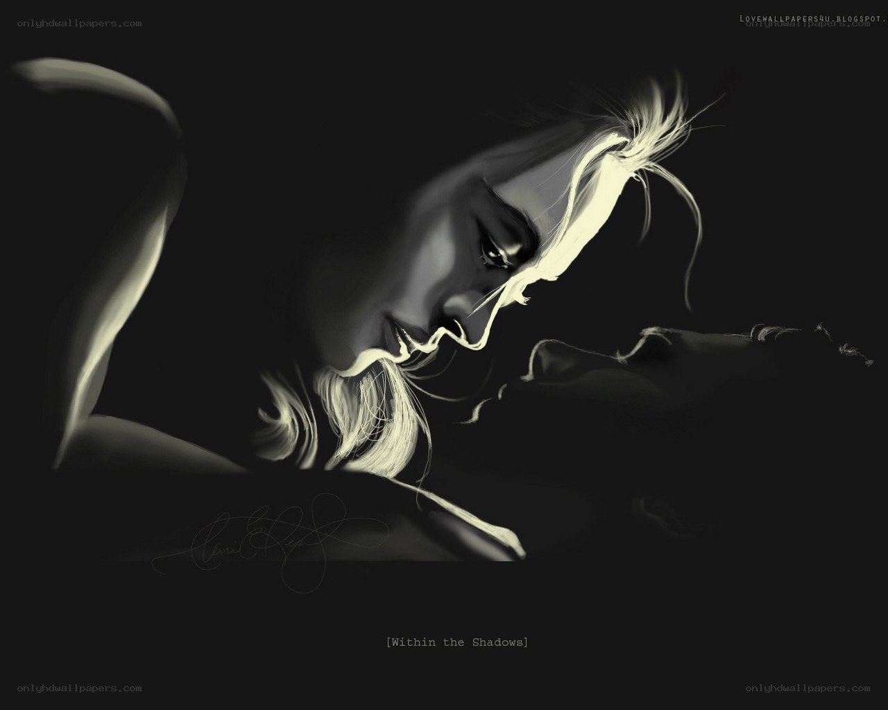 woman in shadow