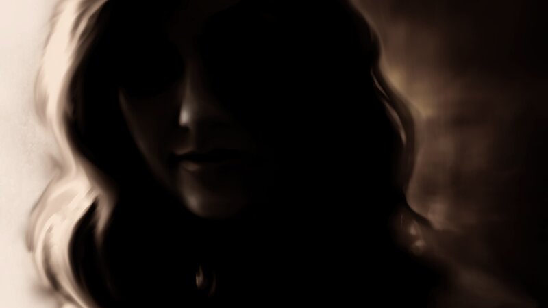 woman in shadow