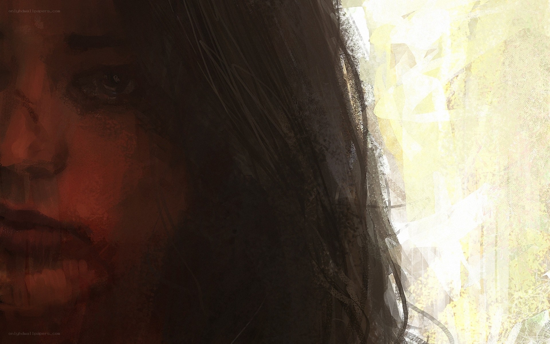 woman in shadow with sunlight