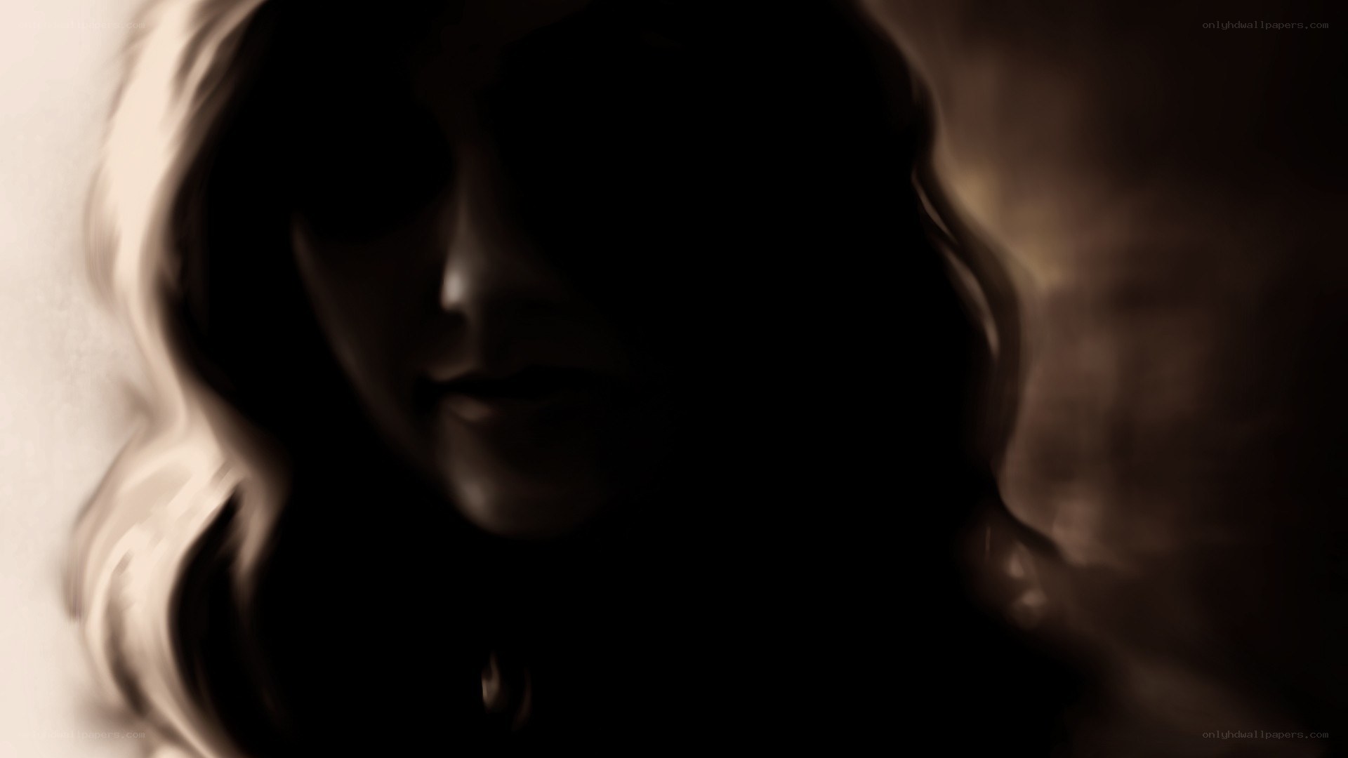 woman in shadow