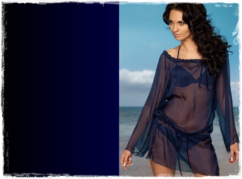 Woman in Sheer Cover-up