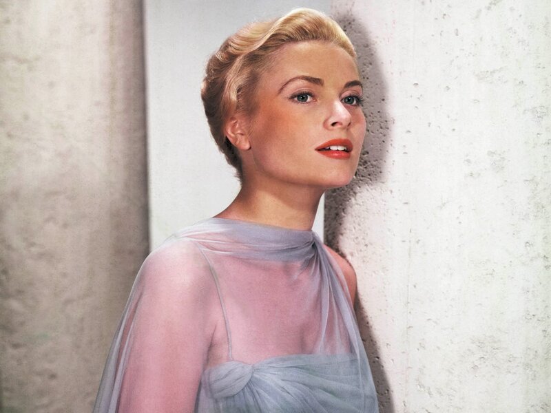 Woman in Sheer Dress — Gray