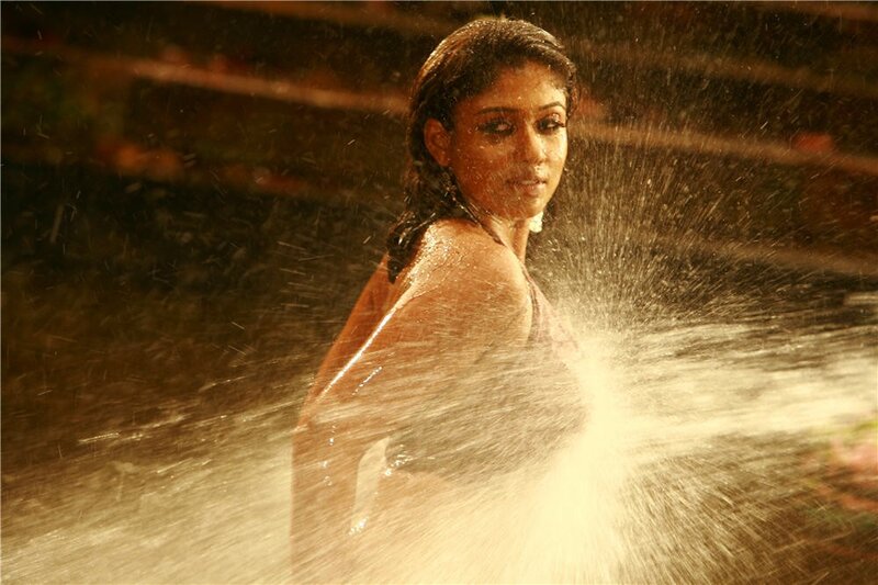 woman in shower spray