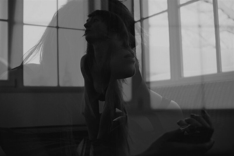 Woman in Silhouette — Black, Dramatic, Photograph, Window