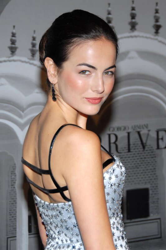 Woman in Silver Dress — Elegant, Photograph, Earrings, Backless
