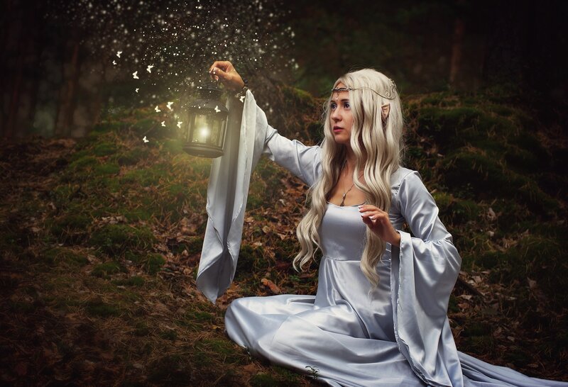 Woman in Silver Dress — Mystical