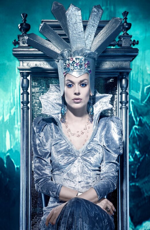 woman in silver regal costume
