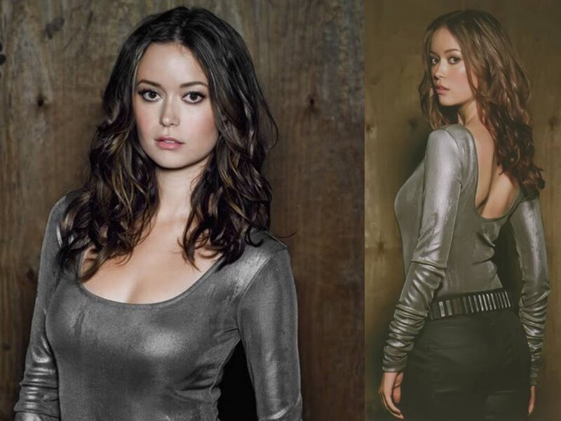 Woman in Silver Top — Gray