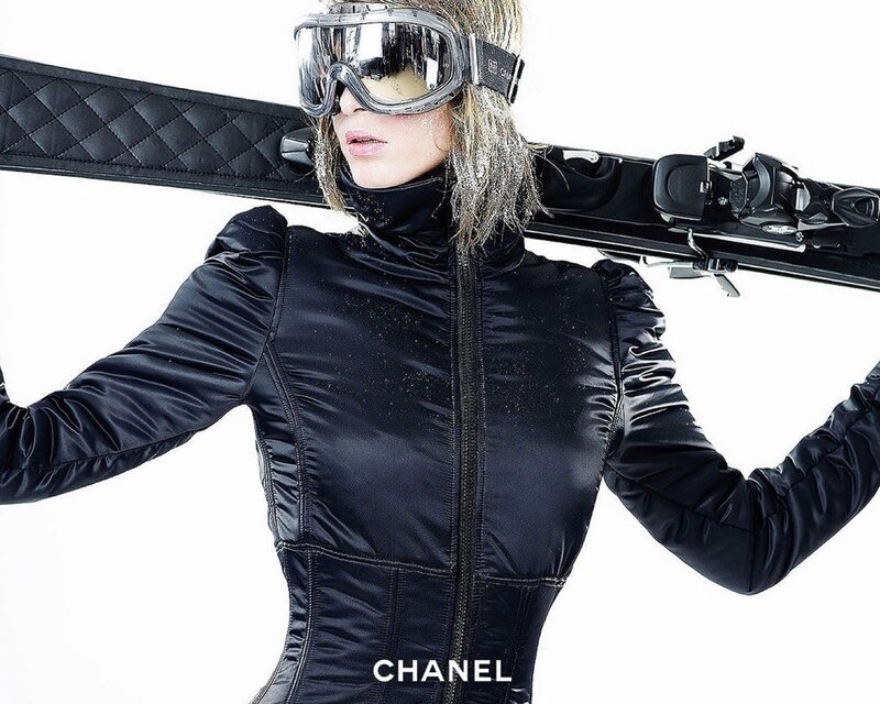 woman in ski gear