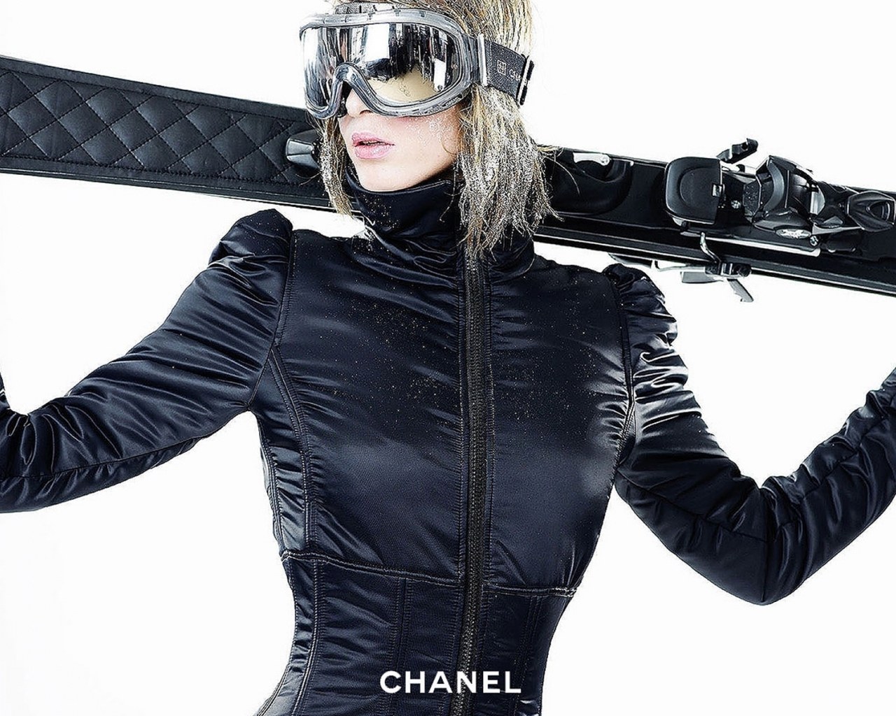 woman in ski gear