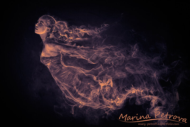 Woman in Smoke — Black
