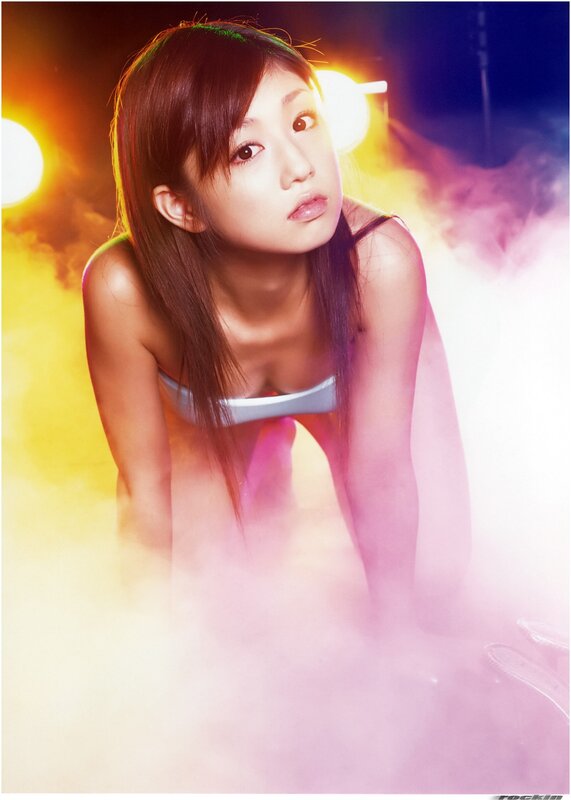 woman in smoky lighting