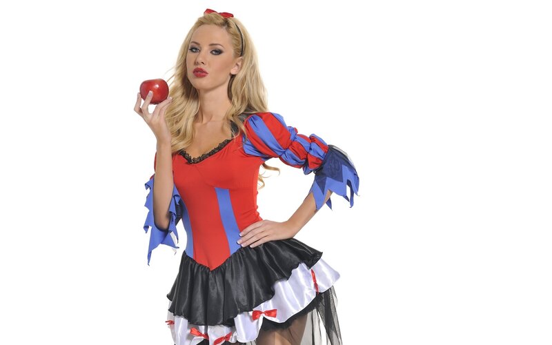 woman in snow white costume