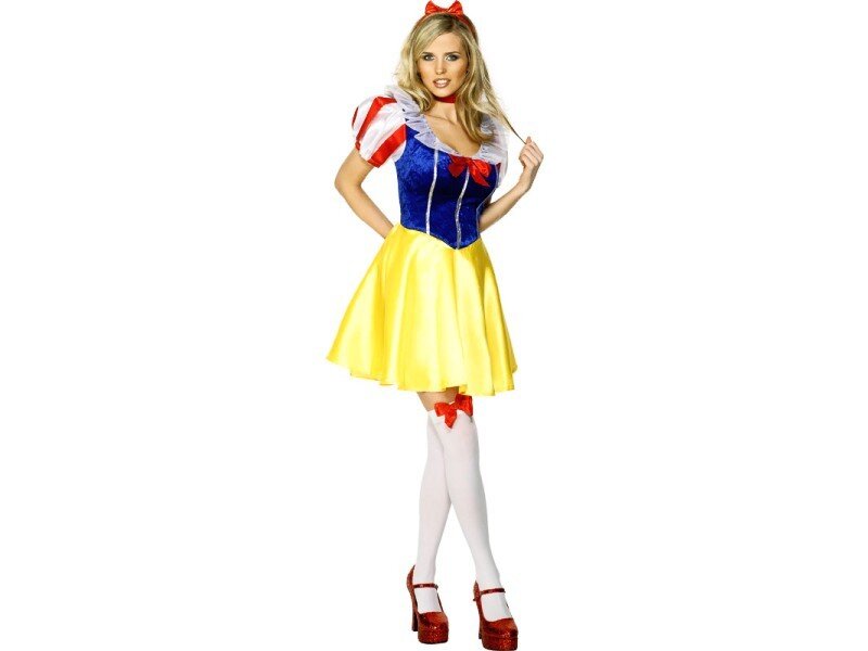 woman in snow white costume