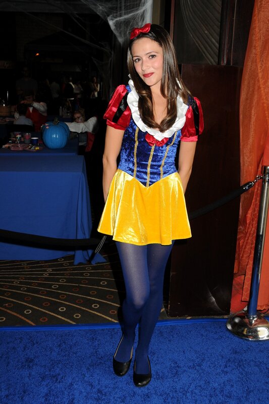 woman in snow white costume