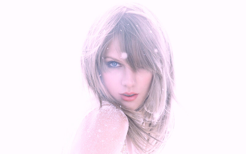 woman in snowy light