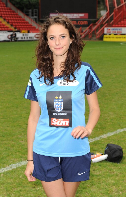 woman in soccer jersey
