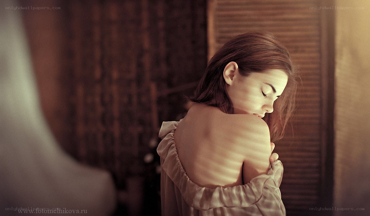 woman in soft light
