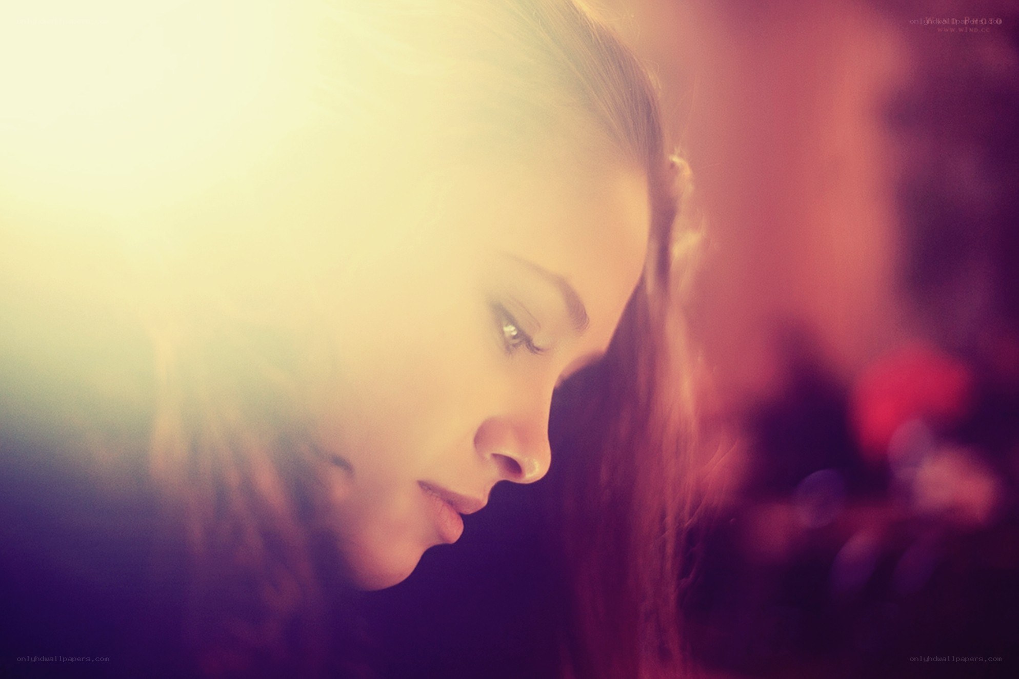 woman in soft light