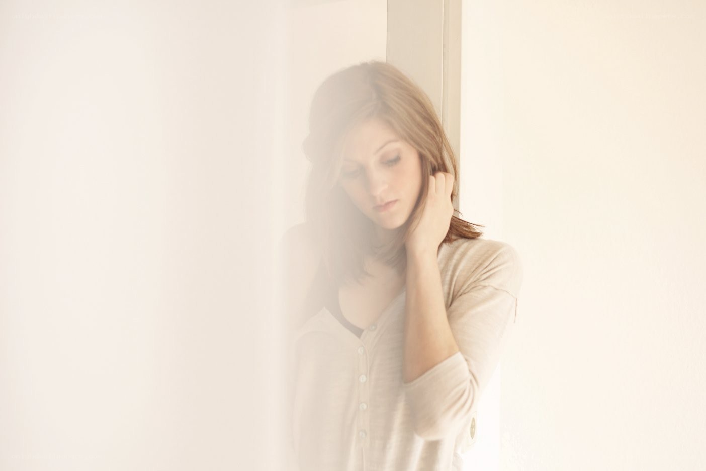 woman in soft light